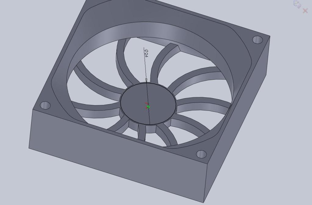 How To Modeing a computer fan